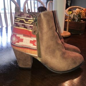 Bella Marie Southwestern Aztec booties